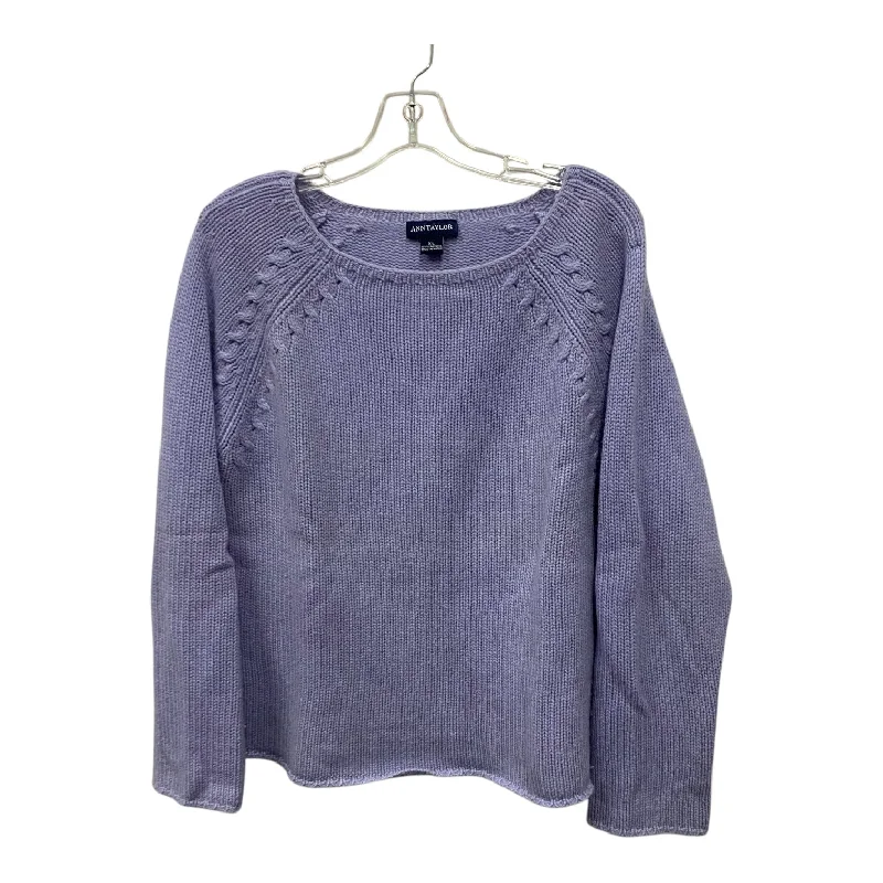 Sweater By Ann Taylor In Purple, Size:Xl