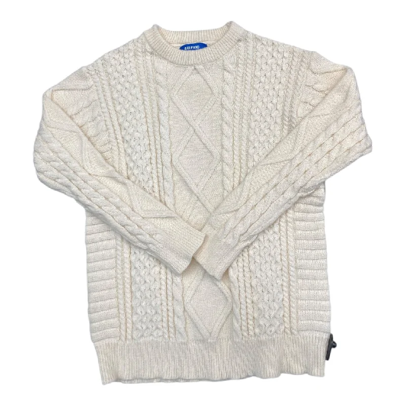 Sweater By Cmc In Cream, Size: L