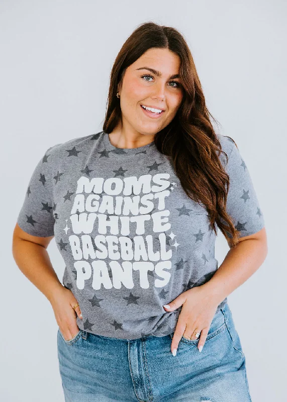 Curvy Moms Against White Pants Tee