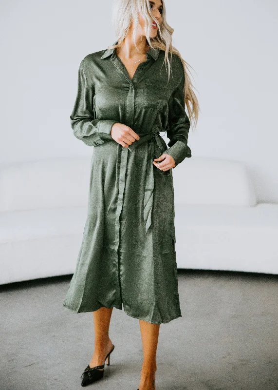 Destin Collared Midi Dress