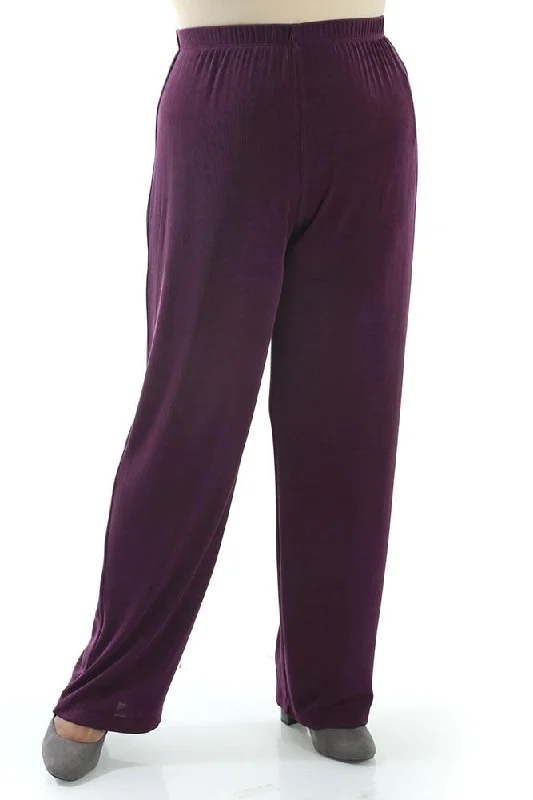 Vikki Vi Classic Boysenberry Pull on Pant