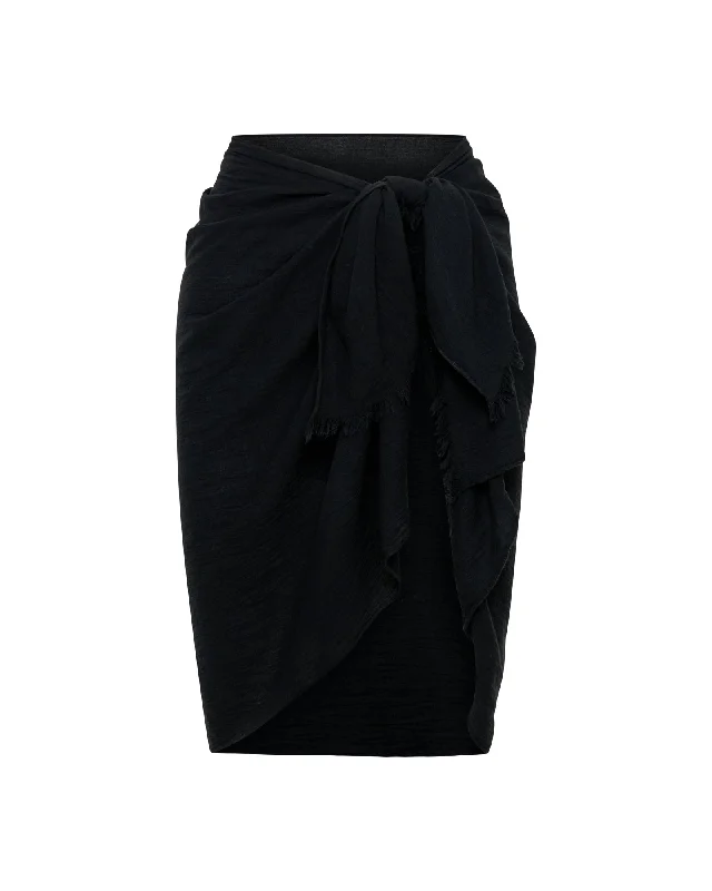 Santorini Sarong Black