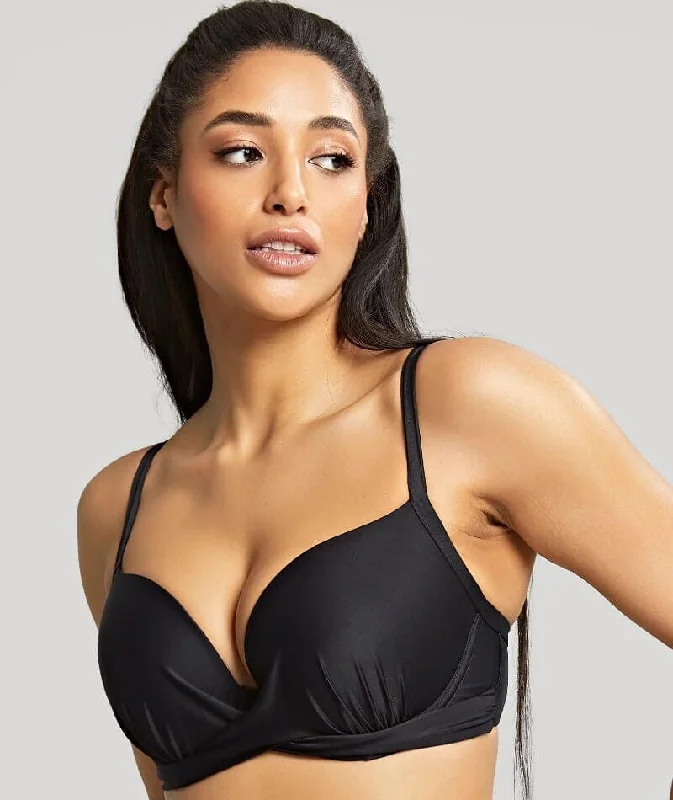 Panache Swimwear Serenity Plunge D-H Cup Bikini Top - Noir