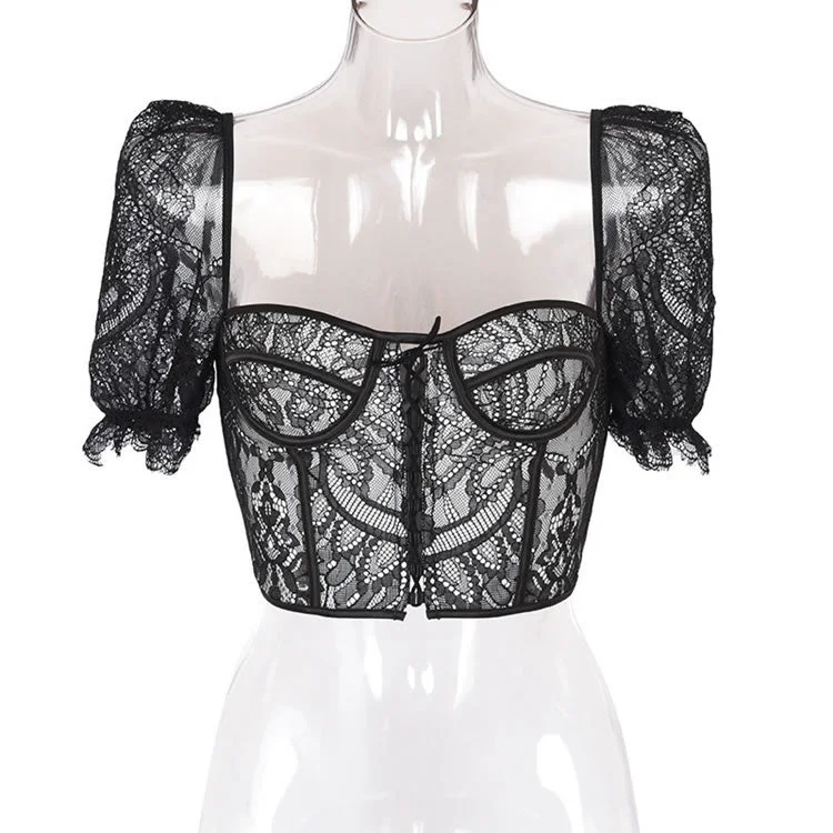 Sexy Lace Longline Bralette