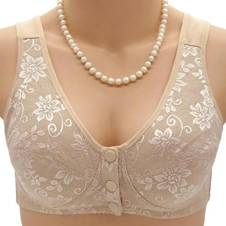 3 BUTTON FRONT OPENING NURSING BRA FOR BREAST FEEDING