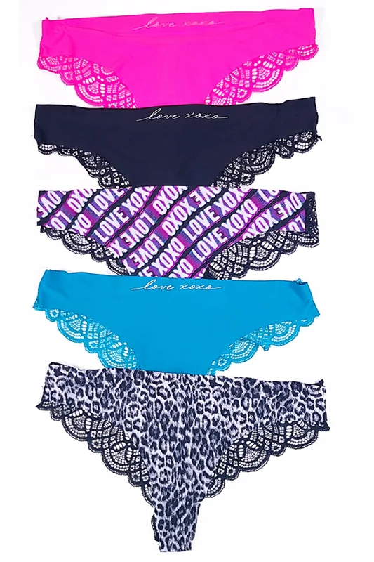 5 Pack XOXO Cheeky Panties