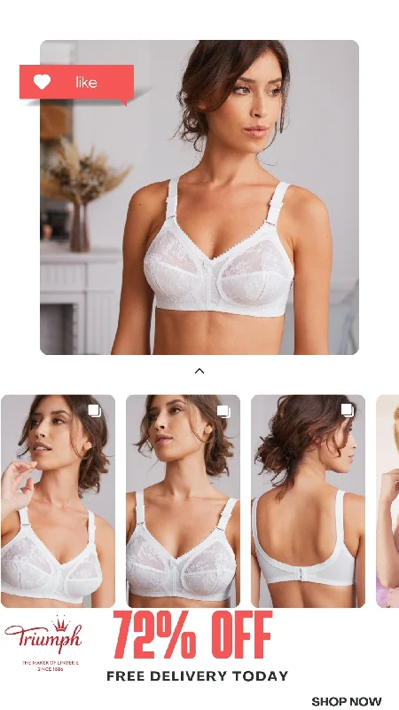 (PACK OF 3) TRIUMPH DOREEN WORLD FAMOUS BRA (❣️NEW YEAR SALE❣️)