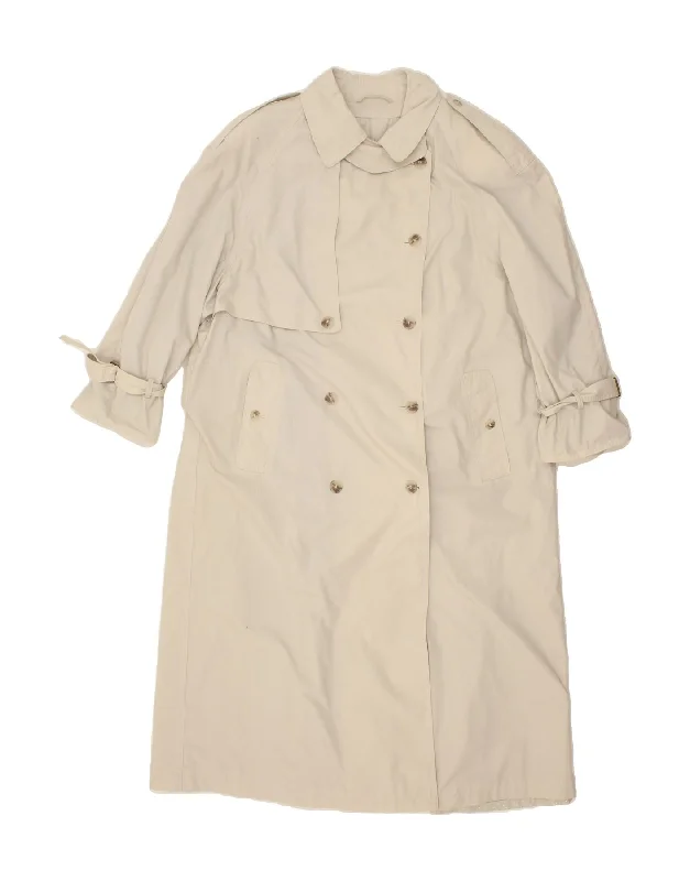 MADEMOISELLE Womens Petite Trench Coat UK 16 Large Beige