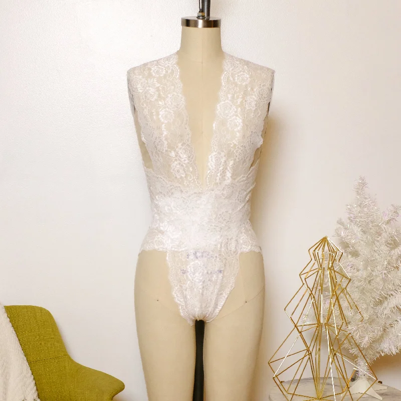 White Lace Bodysuit