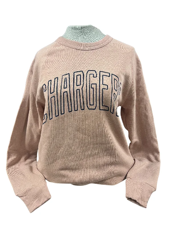 Women's Sweatshirt, Rose, arched navy CHARGERS