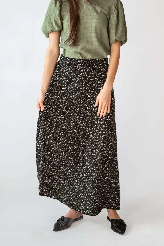 Chloe Floral Skirt in Black - FINAL SALE