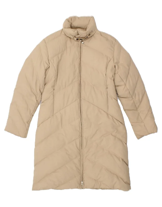 CIESSE PIUMINI Womens Padded Coat EU 42 Large Beige Polyamide