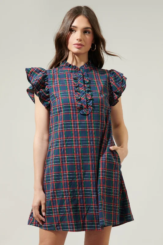 Chapman Plaid Shift Dress