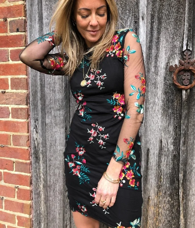 Missy Embroidered Dress