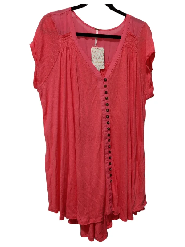 Pink Dress Casual Short Free People, Size L