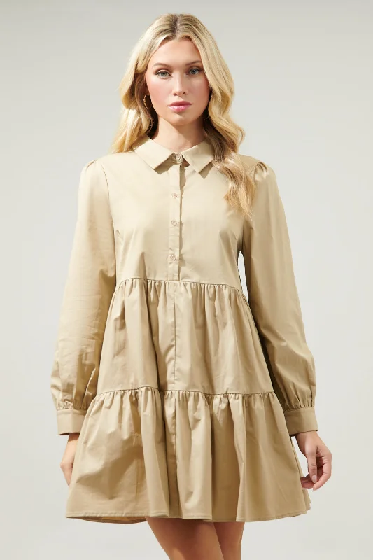 Rochester Button Down Babydoll Dress