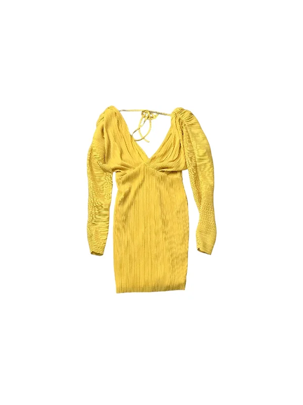 Yellow Dress Casual Short Asos, Size 4