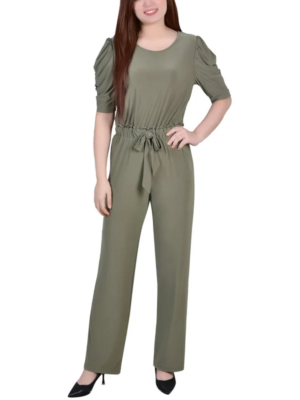 Womens Dressy Front Bow Jumpsuit