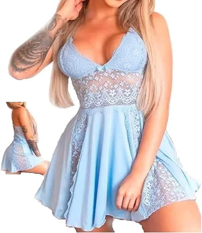 Sexy BabyDoll Lingerie Multi Playsuits Short Nightshirt Women Code 1504