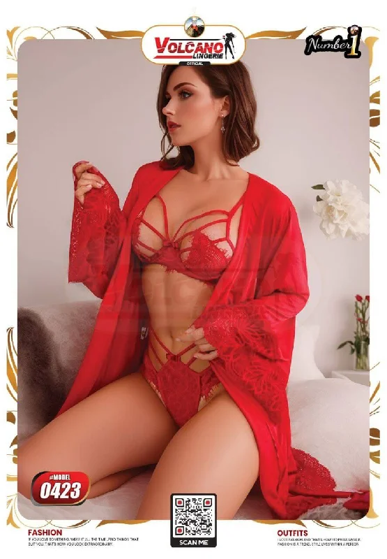 Women's Set Babydoll-Robe